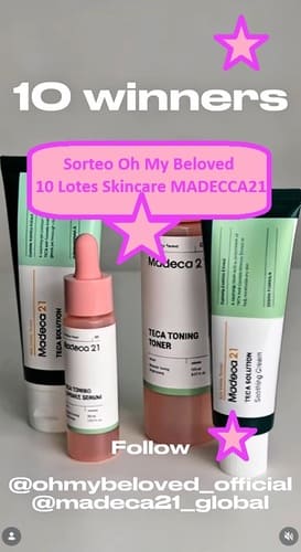 Sorteo Oh My Beloved de 10 Lotes Skincare MADECCA21