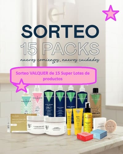 Sorteo VALQUER de 15 Super Lotes de productos