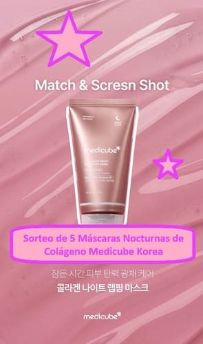 Sorteo de 5 Máscaras Nocturnas de Colágeno Medicube Korea