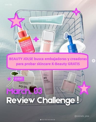 BEAUTY JOLSE busca embajadoras y creadoras para probar skincare K-Beauty