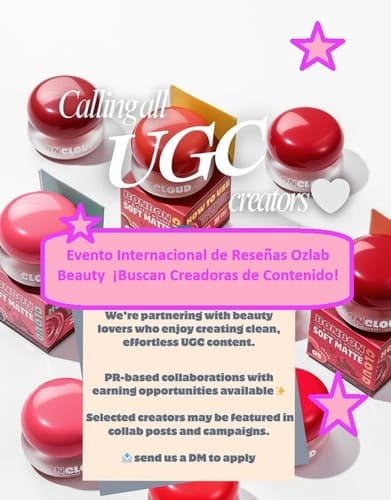 Evento Internacional de Reseñas Ozlab Beauty ¡Buscan Creadoras de Contenido!