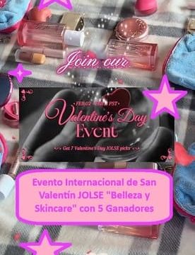 Evento Internacional de San Valentín JOLSE Belleza y Skincare con 5 Ganadores