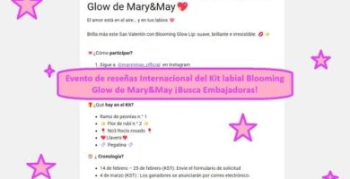 Evento de reseñas Internacional del kit labial Blooming Glow de Mary&May