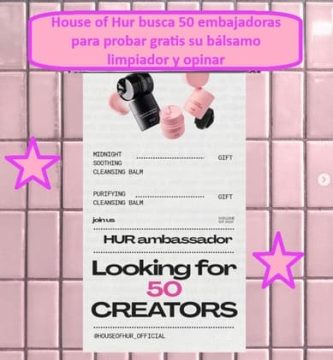 House of Hur busca 50 embajadoras para probar gratis su bálsamo limpiador y opinar