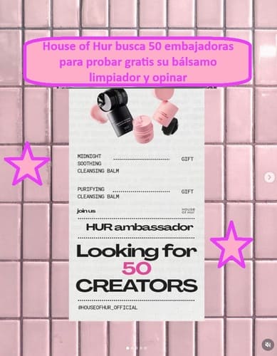 House of Hur busca 50 embajadoras para probar gratis su bálsamo limpiador y opinar