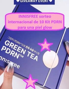 INNISFREE sorteo internacional de 10 Kit PDRN para una piel glow