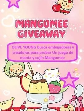 OLIVE YOUNG busca embajadoras y creadoras para probar Un juego de manta y cojín Mangomee 