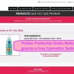 Probar Productos Gratis Belleza gracias a Free Cosmetics Testing