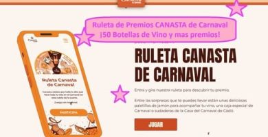 Ruleta de Premios CANASTA de Carnaval ¡50 Botellas de Vino y mas premios!