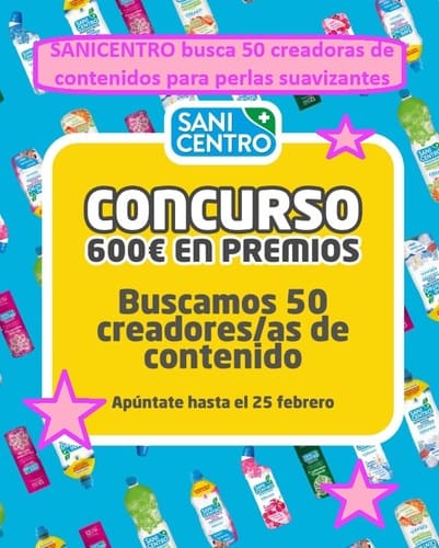 SANICENTRO busca 50 creadoras de contenidos para perlas suavizantes