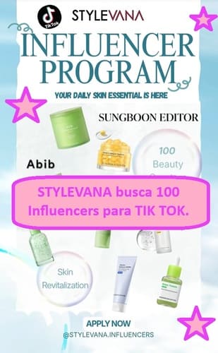 STYLEVANA busca 100 Influencers para TIK TOK mes julio 2026