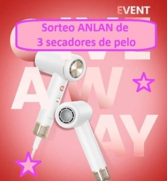 Sorteo ANLAN de 3 secadores de pelo