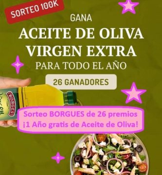 Sorteo BORGUES de 26 premios ¡1 Año gratis de Aceite de Oliva!