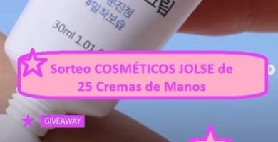 Sorteo COSMÉTICOS JOLSE de 25 Cremas de Manos