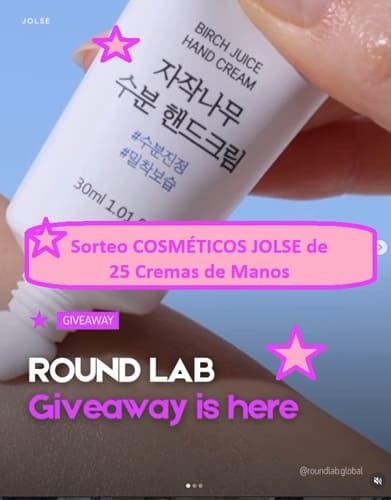 Sorteo COSMÉTICOS JOLSE de 25 Cremas de Manos