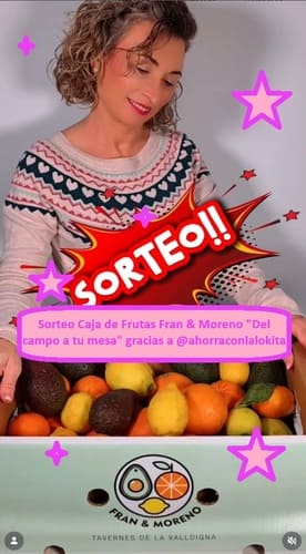 Sorteo Caja de Frutas Fran & Moreno Del campo a tu mesa gracias a ahorraconlalokita