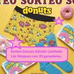 Sorteo Donuts Edición Limitada Los Simpson con 20 ganadores.