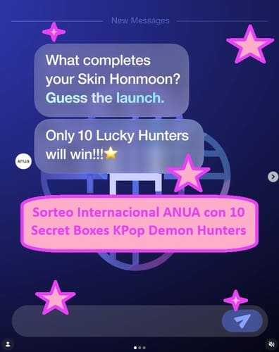 Sorteo Internacional ANUA con 10 Secret Boxes KPop Demon Hunters