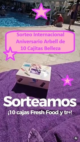 Sorteo Internacional Aniversario Arbell de 10 Cajitas Belleza