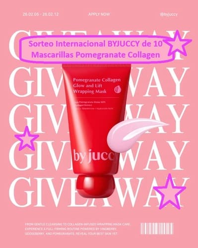 Sorteo Internacional BYJUCCY de 10 Mascarillas Pomegranate Collagen
