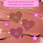 Sorteo Internacional C.Code Cosmetics con 10 Labiales