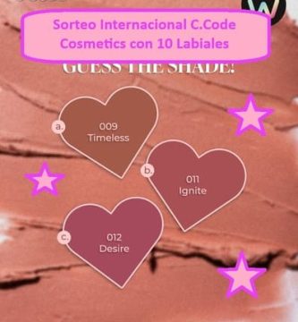 Sorteo Internacional C.Code Cosmetics con 10 Labiales