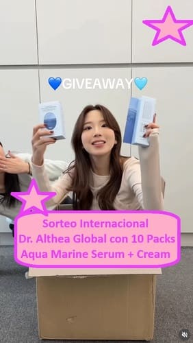 Sorteo Internacional Dr. Althea Global con 10 Packs Aqua Marine Serum y Cream