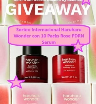 Sorteo Internacional Haruharu Wonder con 10 Packs Rose PDRN Serum