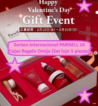 Sorteo Internacional PARNELL 10 Cajas Regalo Omija (Set lujo 5 piezas)