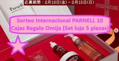 Sorteo Internacional PARNELL 10 Cajas Regalo Omija (Set lujo 5 piezas)