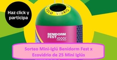 Sorteo Mini-Iglú Benidorm Fest x Ecovidrio de 25 Mini Iglús
