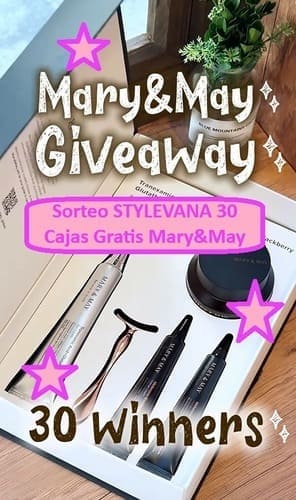 Sorteo STYLEVANA 30 Cajas Gratis Belleza Mary&May