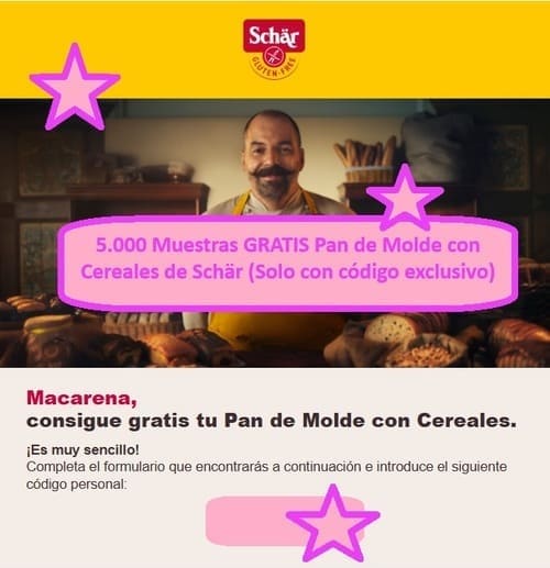 5.000 Muestras GRATIS Pan de Molde con Cereales de Schär (Solo con código exclusivo)