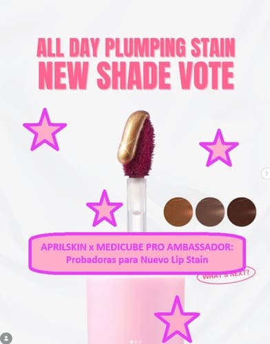 APRILSKIN x MEDICUBE PRO AMBASSADOR Probadoras para Nuevo Lip Stain