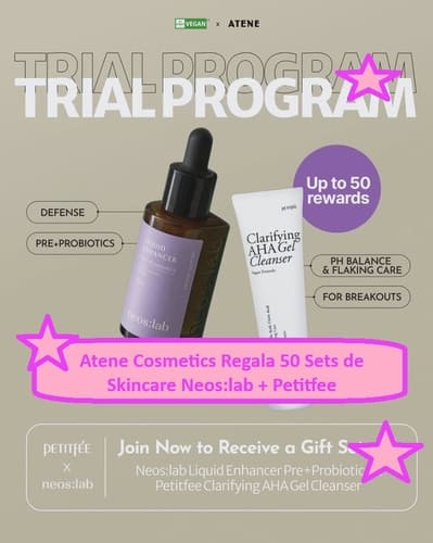 Atene Cosmetics Regala 50 Sets de Skincare Neoslab y Petitfee
