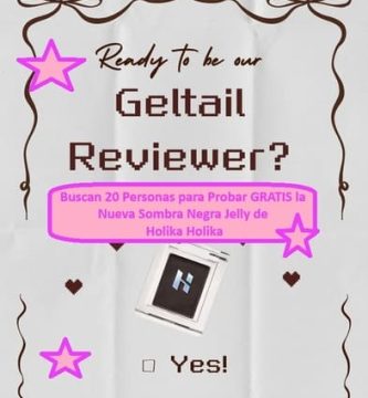 Buscan 20 Personas para Probar GRATIS la Nueva Sombra Negra Jelly de Holika Holika