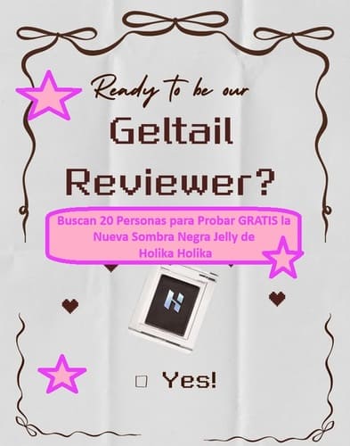 Buscan 20 Personas para Probar GRATIS la Nueva Sombra Negra Jelly de Holika Holika