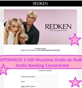 DISPONIBLES 3.500 Muestras Gratis de Redken Acidic Bonding Concentrate
