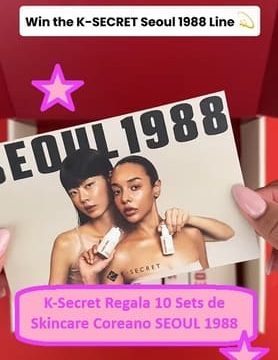 K-Secret Regala 10 Sets de Skincare Coreano SEOUL 1988