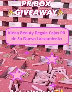 Klean Beauty Regala Cajas PR de Su Nuevo Lanzamiento