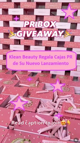 Klean Beauty Regala Cajas PR de Su Nuevo Lanzamiento