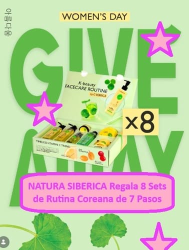 NATURA SIBERICA Regala 8 Sets de Rutina Coreana de 7 Pasos