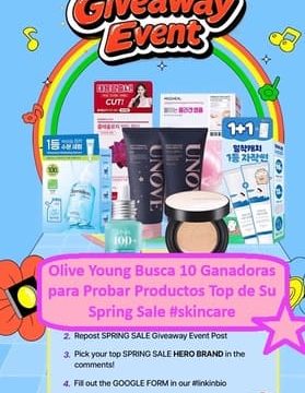 Olive Young Busca 10 Ganadoras para Probar Productos Top de Su Spring Sale