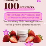 PESTLO Busca 100 Probadoras para su Mascarillas Strawberry PDRN
