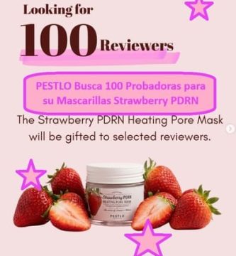 PESTLO Busca 100 Probadoras para su Mascarillas Strawberry PDRN