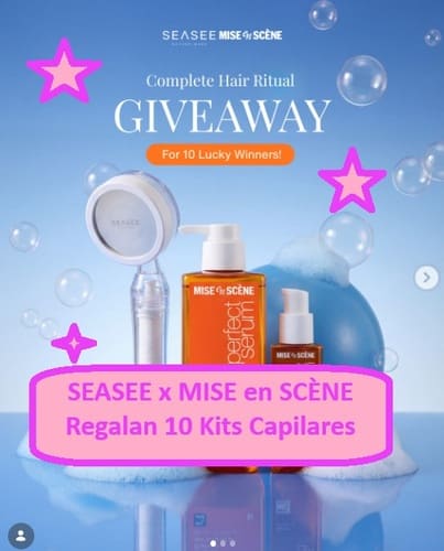 SEASEE x MISE en SCÈNE Regalan 10 Kits Capilares