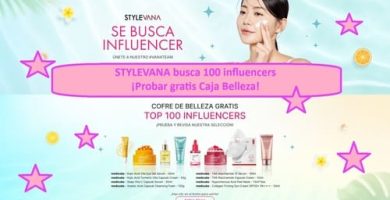 STYLEVANA busca 100 influencers ¡Probar gratis Caja Belleza! MES JULIO 2026