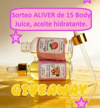 Sorteo ALIVER de 15 Body Juice, aceite hidratante.