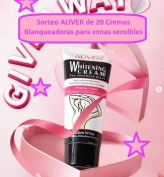 Sorteo ALIVER de 20 Cremas Blanqueadoras para zonas sensibles