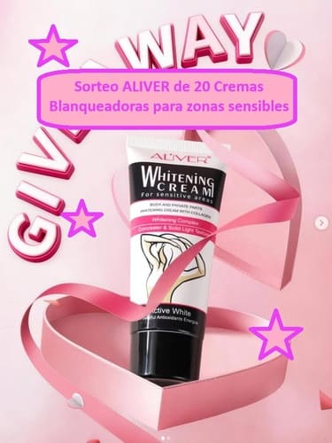 Sorteo ALIVER de 20 Cremas Blanqueadoras para zonas sensibles